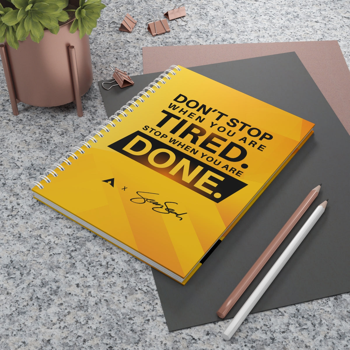 Sean Seah "Don't Stop When You Are Tired" Notebook (Limited Edition)