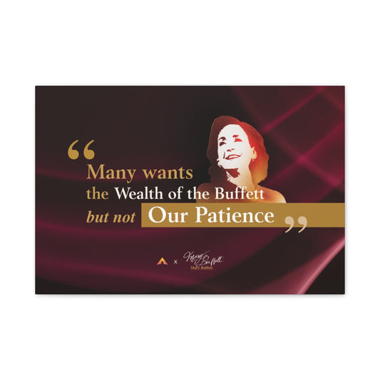 Mary Buffett Quote Canvas (Limited Edition)