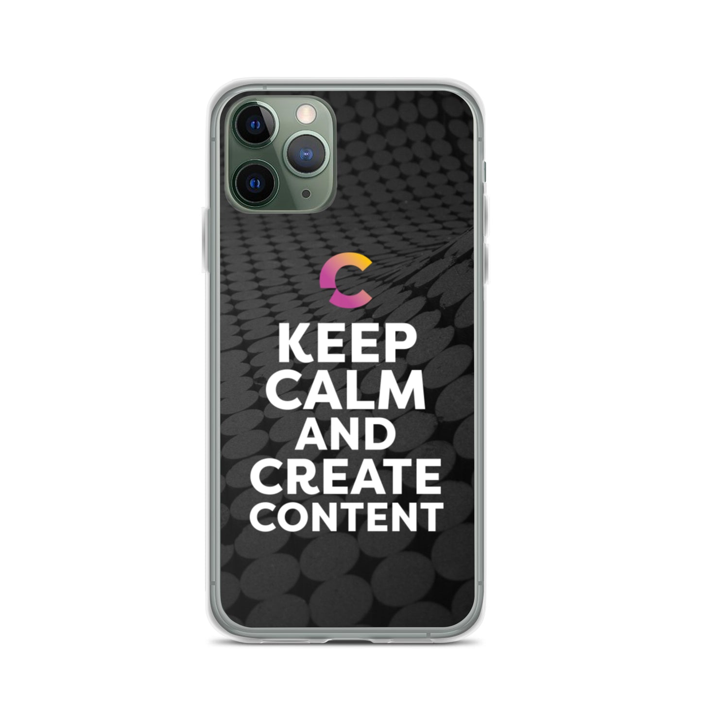 Keep Calm And Create Content iPhone Case