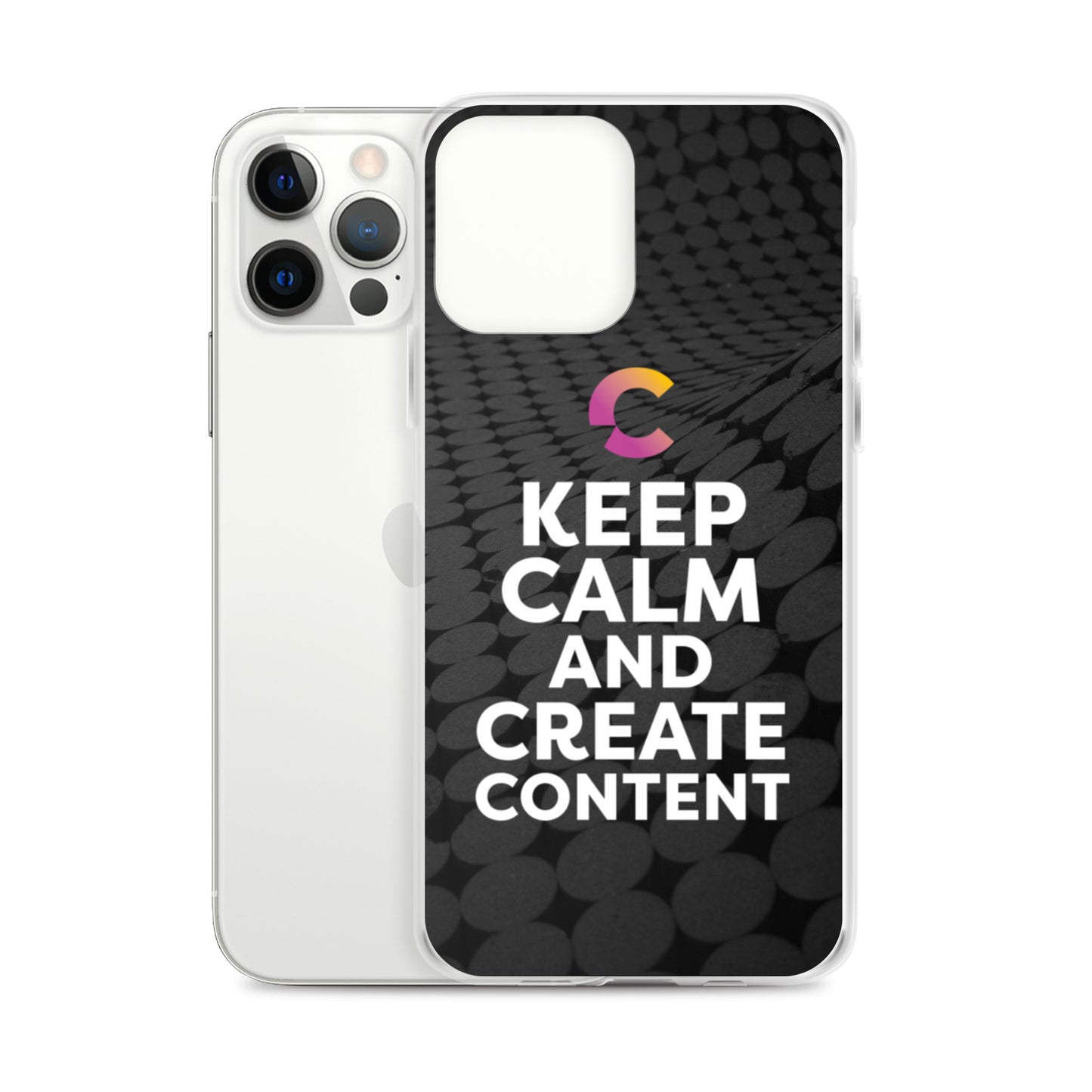 Keep Calm And Create Content iPhone Case