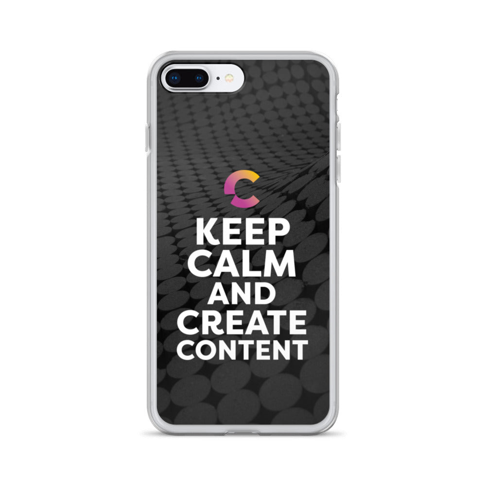 Keep Calm And Create Content iPhone Case