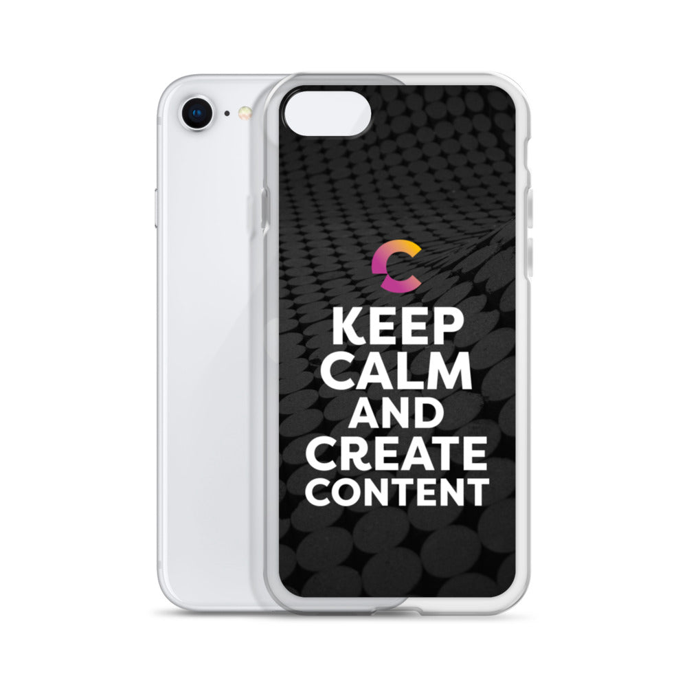 Keep Calm And Create Content iPhone Case