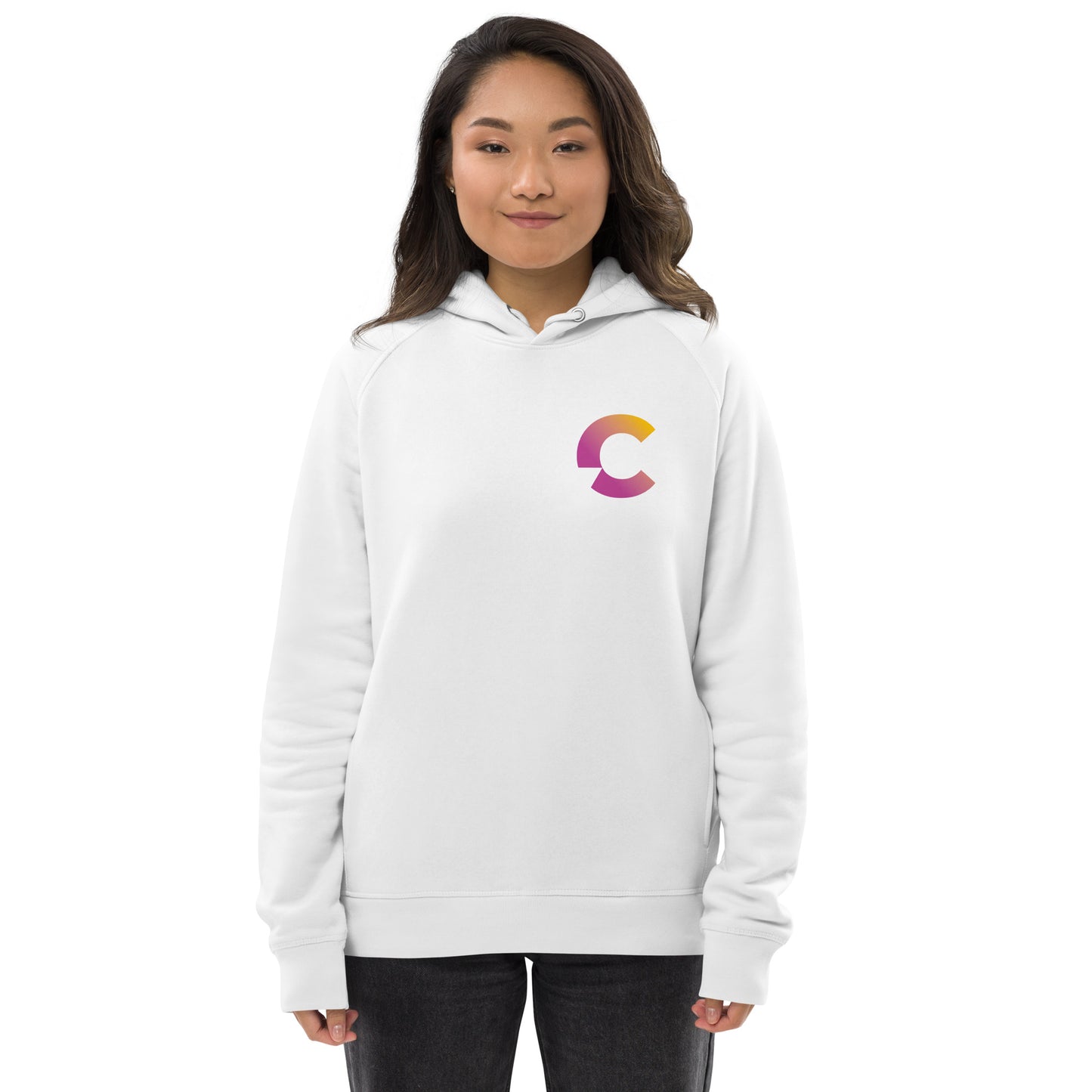 Cool Caring Coach Unisex Eco Hoodie (White)